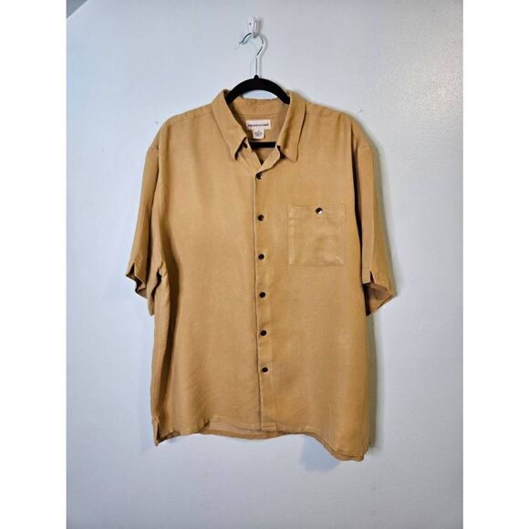 Pronto-Uomo dusty yellow short sleeved shirt. Size XL - Picture 1 of 5